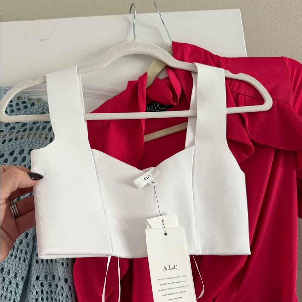 A.L.C. Elegant White Sleeveless Top